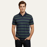 The Varese Men’s Short Sleeve Striped Polo