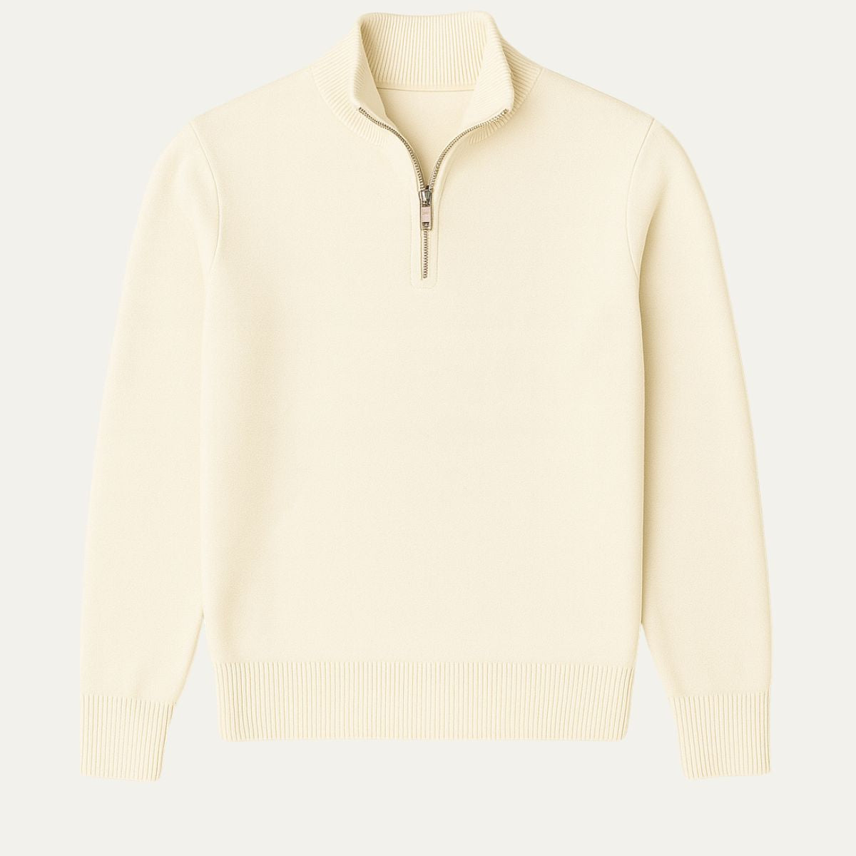 The Guildford Men's Old Money Half-Zip Navy Blue Sweater