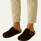 The Amalfi Men's Brown Old Money Suede Moccasin Slipper