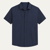 The Lisbon Linen Short Sleeve Shirt for Men