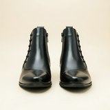 The Paisley Men's Modern Polished Leather Lace Up Chelsea Boots