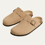 The Amalfi Men's Beige Old Money Suede Moccasin Slipper