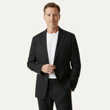 The Elmstead Men’s Men’s olid Color Casual Linen Blazer