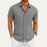 The Belluno Men's Short Sleeve Button Shirt