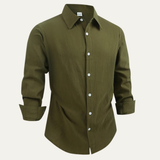 The Viareggio Men’s Elegant Button Down Linen Cotton Shirt