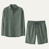 The Brighton Men’s Relaxed Oversized Linen Button Up Shirt