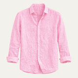 The Soriano Men’s Soft Lightweight Button Up Linen Shirt