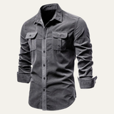 The Oaklawn Men’s Slim Fit Trendy Corduroy Shirt