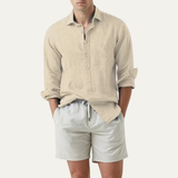 The Soriano Men’s Soft Lightweight Button Up Linen Shirt
