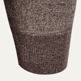 The Murano Men's Slim Fit Knitted Button-Up V-Neck Sweater