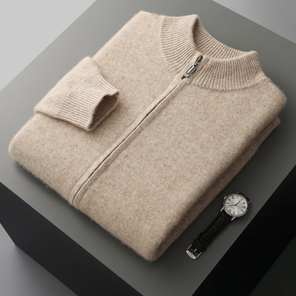 The Oldmarket Sweater – Men's 100% Soft Luxury Wool Knit Cardigan