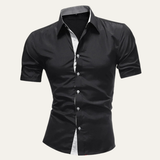 The Treviso Men’s Trendy Business Solid Button-Up Shirt