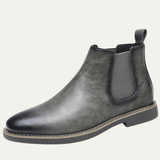 The Vernaccia Men’s Retro Style Pointed Toe Ankle Leather Shoes