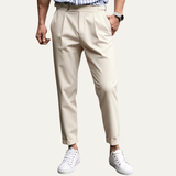 The Dromana Men’s Tailored Smart Slim Fit Pleated Dress Pants