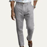 The Elmwood Ridge Men’s Cotton Linen Ankle Length Pants