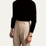 The Perth Men’s Slim Fit High Waisted Straight Leg Dress Pants