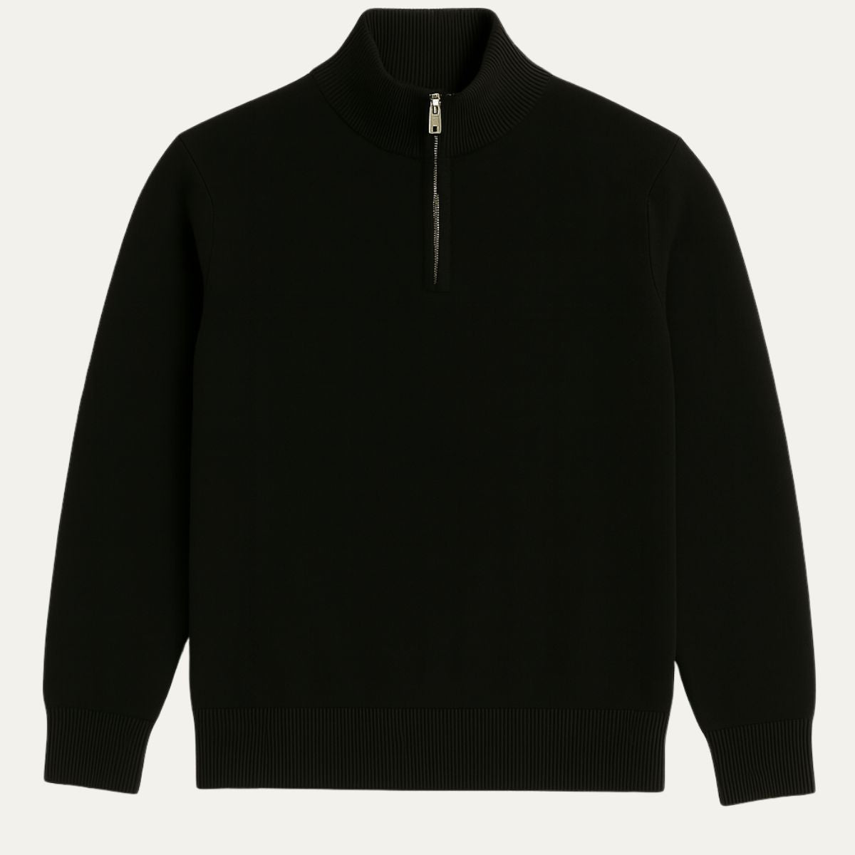 The Guildford Men's Old Money Half-Zip Navy Blue Sweater