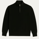 The Guildford Men's Old Money Half-Zip Navy Blue Sweater