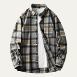 The Cuneo Men’s Plaid Lightweight Flannel Shirt