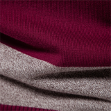 The Latina Men’s Cotton Button Up Striped Knit Polo Sweater