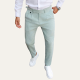 The Brisbane Men’s Tailored Casual Dress Pants with Pleated Details
