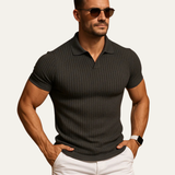 The Ghedi Men's Knit Short Sleeve Polo