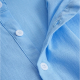 The Ridgebrook Park Men's Breathable Linen Summer Casual Button Up Shirt