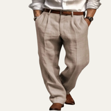 The Millhaven Men's Vintage Casual Pleated Straight Pants