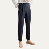 The Riccione Men’s Slim Fit  High Waist Pleated Dress Pants