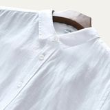 The Woodhall Men’s 100% Linen Italian Style Casual Button Up Shirt