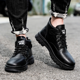 The Brookhaven Ridge Men’s Leather Rugged Lace Up Outdoor Ankle Boots