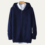 The Riva Garda Men’s Soft Luxury Merino Wool Zipped Sweater