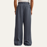 The Ascot Men’s Vintage Wide Leg Pinstripe Dress Pants