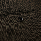 The Subiaco Men’s Business Tailored Herringbone Pleated Dress Pants