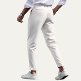 The Burleigh Men’s Tailored Slim Fit Pleated Casual Dress Pants