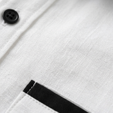 The Vercelli Men’s Casual Contrast Trim Button Up Shirt
