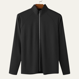 The Sassari Men’s Slim Fit Zip Up Casual Turtleneck Shirt