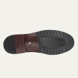 The Giudecca Men's Elastic Side Panels Leather Chelsea Boots