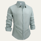 The Oristano Men’s 100% Linen Cotton Casual Dress Shirt