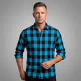 The Desenzano Men’s Trendy Plaid Button-Up Shirt
