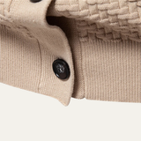 The Forio Men’s Textured Knit V Neck Button Cardigan