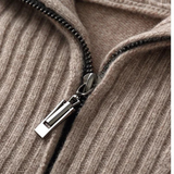The Riverhill Men's Cable Knit Half Zip Sweater