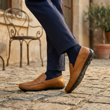 The Palermo Leather Loafers - Breathable Summer Slip On Shoes