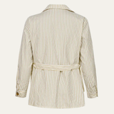 The Bramblewood Men’s Streetwear Striped Button Down Shirt with Pockets