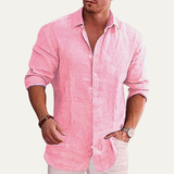 The Orvieto Men’s Cotton Linen Button Down Shirt