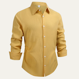 The Taormina Men’s 100% Linen Cotton Trendy Dress Shirt