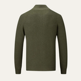 The Richmend Men’s Elegant Merino Wool Zip Up Cardigan