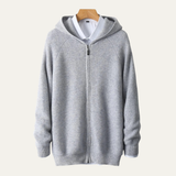 The Riva Garda Men’s Soft Luxury Merino Wool Zipped Sweater