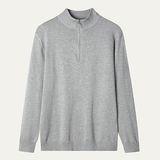 The Brookline Ridge Men's Classic Mock Neck Half Zip Sweater