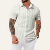 The Timberlake Ridge Men’s Casual Textured Button Up Shirt